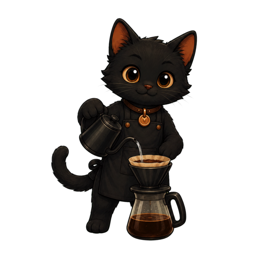 Moka preparando café filtrado